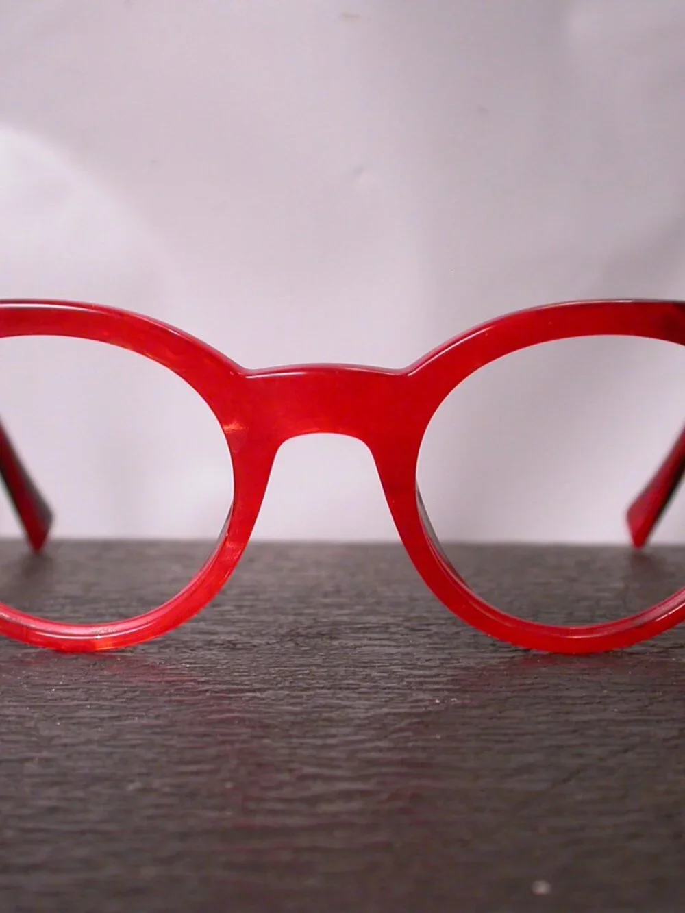 Alain Mikli Bright Red Swirl Stripe Stylish Eyeglasses Frames Hand Made in Italy